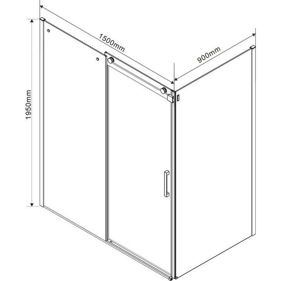 Душевое ограждение Vincea Como 150x90 см VSR-1C9015CL (стекло 8 мм), хром/прозрачное - фото 6