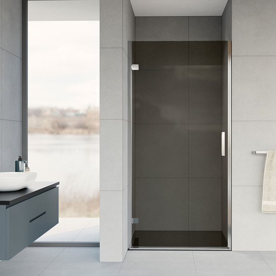 Душевая дверь Vincea Flex 90 см VDP-1F900CG (стекло 8 мм), хром/тонированное - фото 