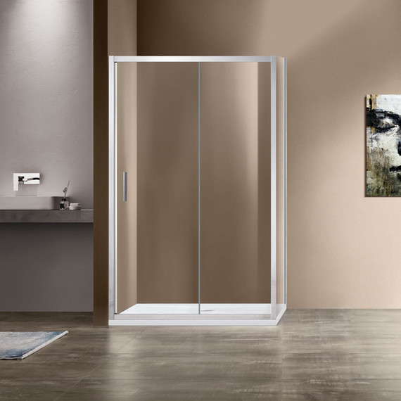 Душевое ограждение Vincea Garda 120x80 см VSR-1G8012CL, хром/прозрачное - фото 