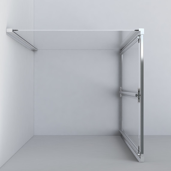 Душевое ограждение Vincea Garda 80x80 см VSR-1G8080CH, хром/шиншилла - фото 2