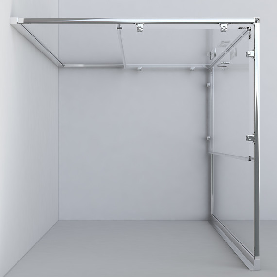 Душевое ограждение Vincea Garda 100x80 см VSS-1G8010CH, хром/шиншилла - фото 6