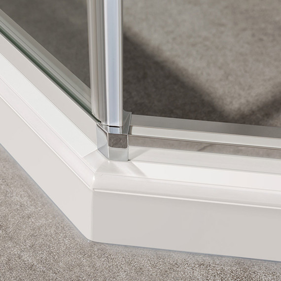 Душевое ограждение Vincea Slim-U 90x90 см VSP-2SU900CL, хром/прозрачное - фото 3