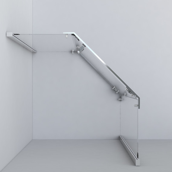 Душевое ограждение Vincea Stresa 100x100 см VSP-1S100CL, хром/прозрачное - фото 4