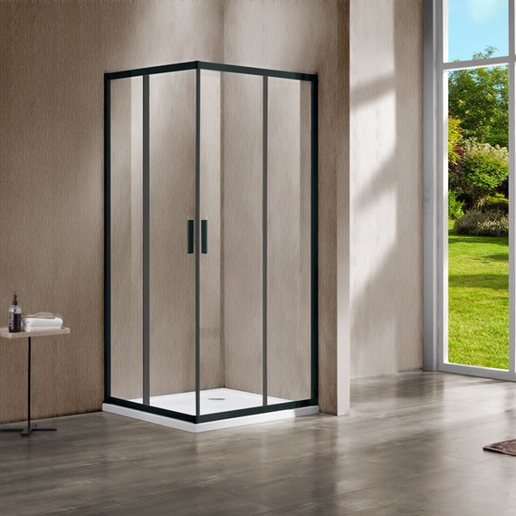 Душевое ограждение Vincea Garda 120x80 см VSS-1G8012CLB, черный/прозрачное - фото 