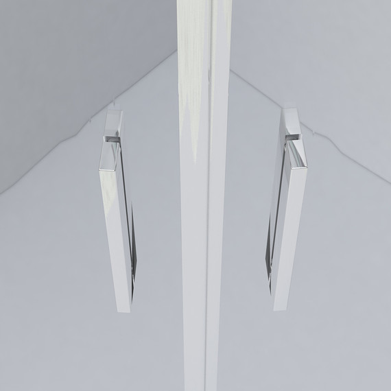 Душевое ограждение Vincea Garda 110x110 см VSS-1G1111CLB, черный/прозрачное - фото 4