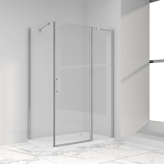 Душевое ограждение Vincea Orta 100x90 см VSR-1O9010CL, хром/прозрачное - фото 