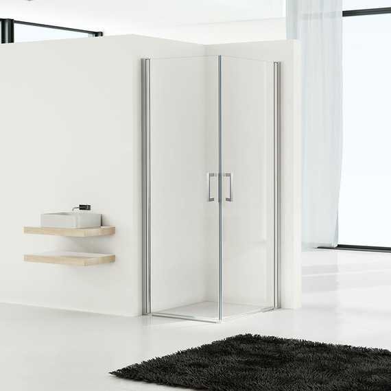 Душевое ограждение Vincea Orta 80x80 см VSS-1O8080CL, хром/прозрачное - фото 