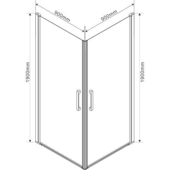 Душевое ограждение Vincea Orta 90x90 см VSS-1O9090CL, хром/прозрачное - фото 5