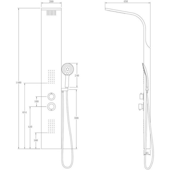 Гидромассажная панель Taliente ТА-G-S01C - фото 2