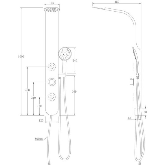 Гидромассажная панель Taliente ТА-G-S03C - фото 2