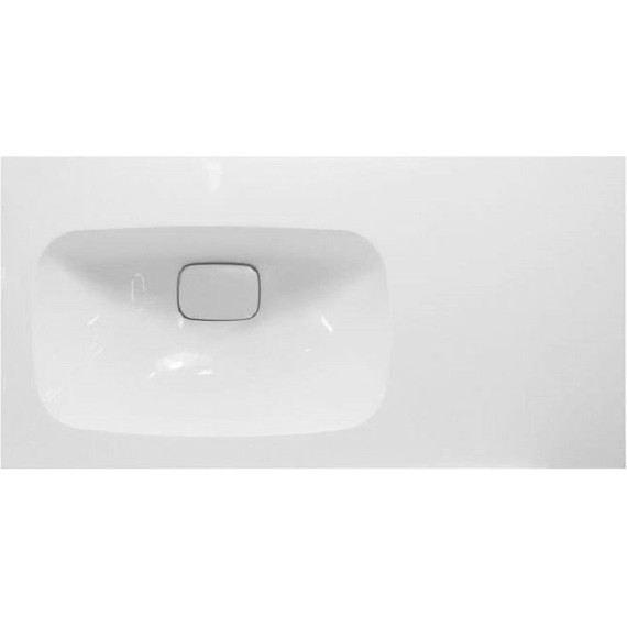 Тумба подвесная с раковиной Taliente Olejo 90 см L TA-MBO-90PR(L)-blanco, белый глянец - фото 4