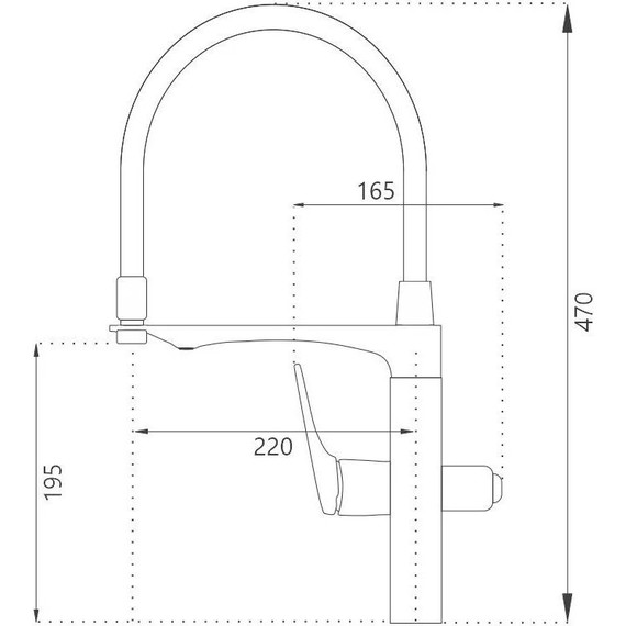 Смеситель для кухни Haiba HB76816-7, чёрный матовый - фото 2