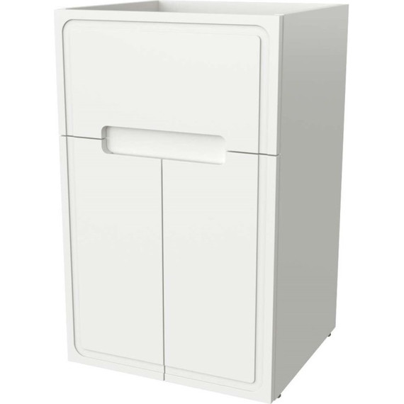 Тумба напольная с раковиной-столешницей Taliente Olejo 120 см R TA-MBO-60NR-blanco, белый глянец - фото 2