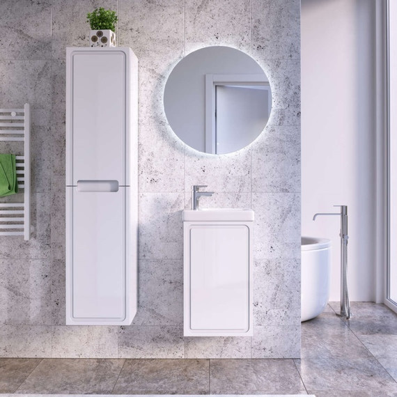 Тумба подвесная с раковиной Taliente Olejo 40 см TA-MBO-40PR-blanco, белый глянец - фото 2