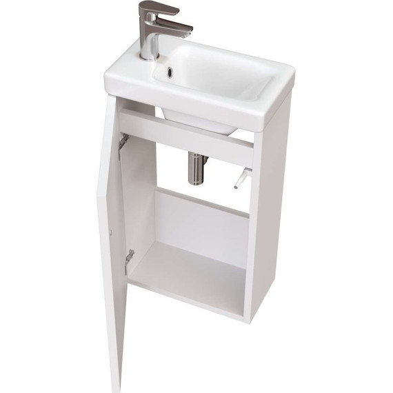 Тумба подвесная с раковиной Taliente Olejo 40 см TA-MBO-40PR-blanco, белый глянец - фото 3