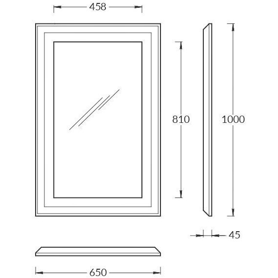 Зеркало Kerama Marazzi Plaza Classic 65 см PL.C.mi.65\CAP, капучино - фото 3