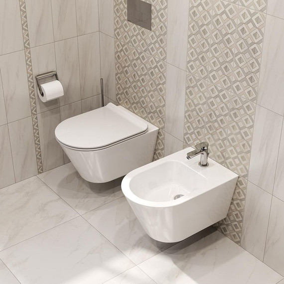 Унитаз подвесной безободковый Kerama Marazzi Plaza Modern PLMR.wc.02 - фото, картинка 5 Унитаз подвесной безободковый Kerama Marazzi Plaza Modern PLMR.wc.02 - фото 5