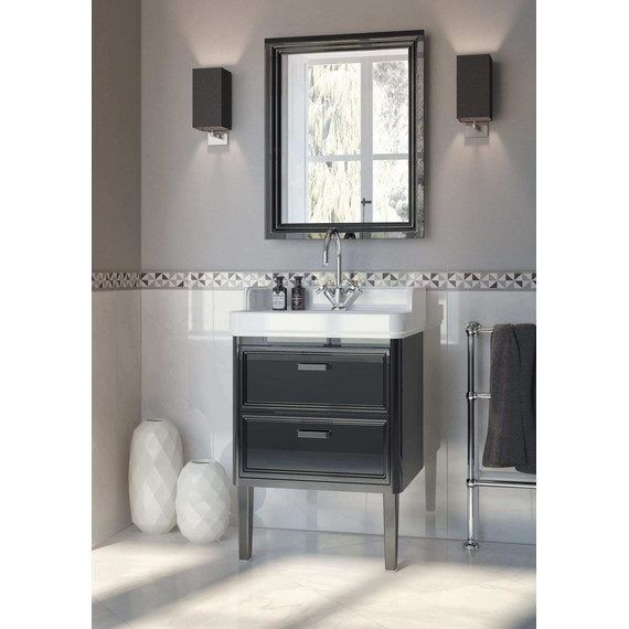 Зеркало Kerama Marazzi POMPEI 60 см, черный - фото 3