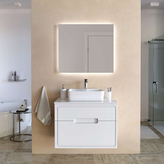 Тумба подвесная со столешницей Taliente Olejo 100 см TA-MBO-100PS-blanco, белый глянец - фото 2