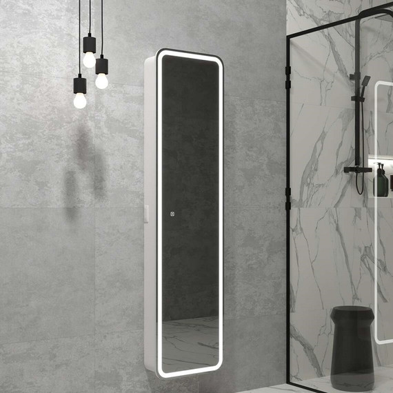 Пенал подвесной Taliente CBled 40 см TA-CBled-L40160, универсальный, белый глянец - фото 2