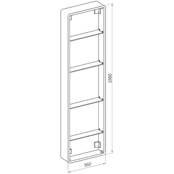 Пенал подвесной Taliente CBled 40 см TA-CBled-L40160, универсальный, белый глянец - фото 5