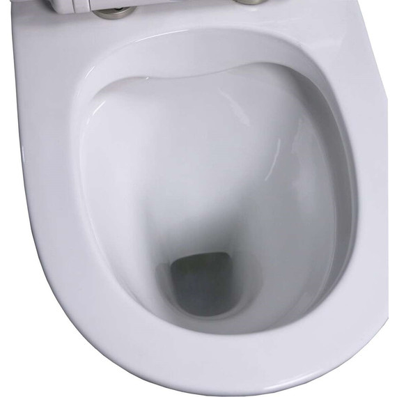 Унитаз-компакт безободковый Taliente Arte AR35045 с крышкой микролифт, Цвет производителя: белый - фото 4