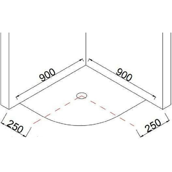 Поддон акриловый Taliente 90x90 см PTA-09091 - фото 2