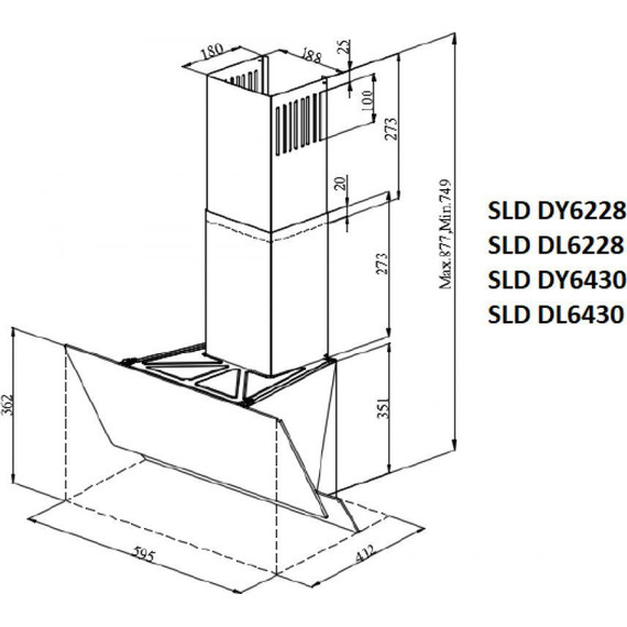 Вытяжка Schaub Lorenz SLD DL6228 (белое стекло) - фото 17