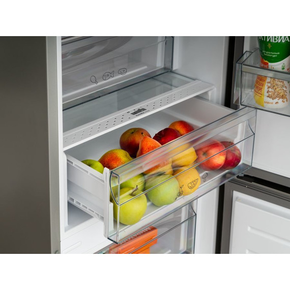 Двухкамерный холодильник Schaub Lorenz SLU S379Y4E (чёрное стекло) - фото 11