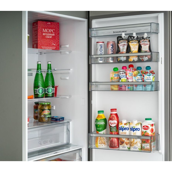 Двухкамерный холодильник Schaub Lorenz SLU S379Y4E (чёрное стекло) - фото 13