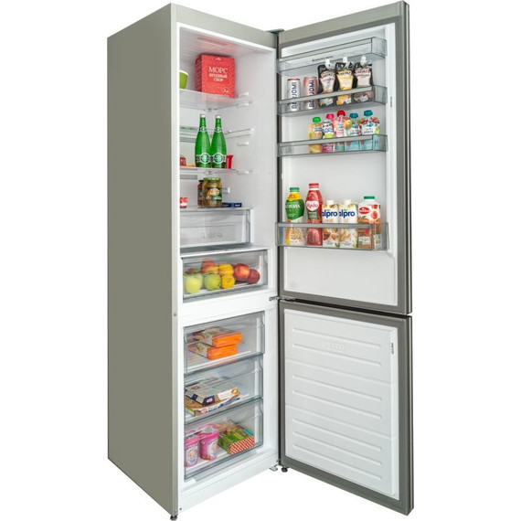 Двухкамерный холодильник Schaub Lorenz SLU S379Y4E (чёрное стекло) - фото 8