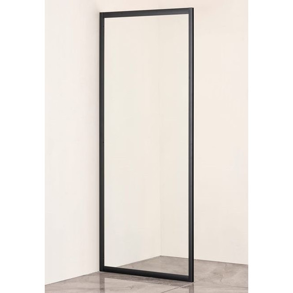 Боковая стенка Taliente 80x185 см TA-08CB, черный/прозрачное - фото 