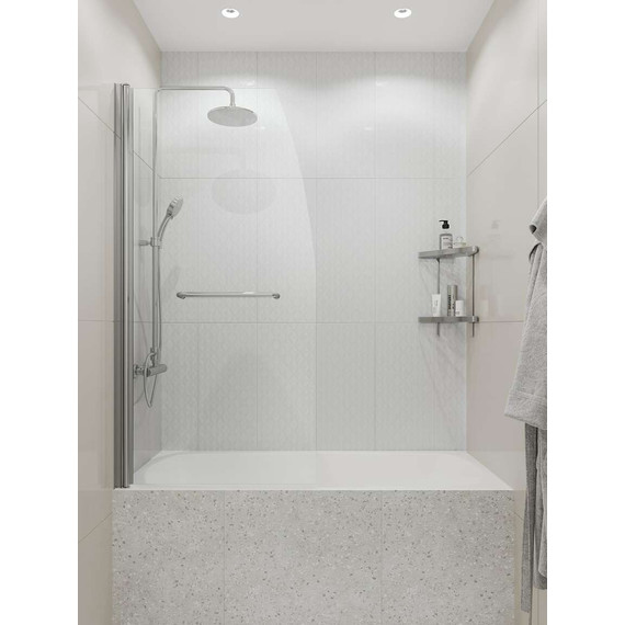 Шторка для ванны Taliente 75 см TA-7515CP, хром/прозрачное - фото 2