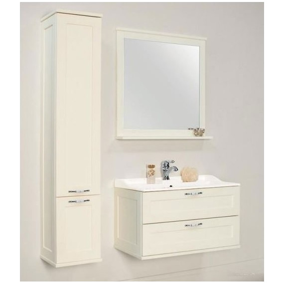 Зеркало Акватон Леон 80 см 1A186402LBPS0, дуб белый - фото, картинка 7 Зеркало Акватон Леон 80 см 1A186402LBPS0, дуб белый - фото 7