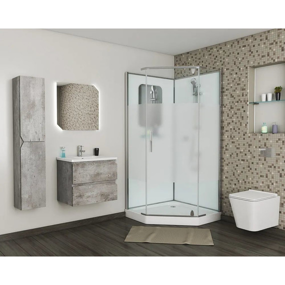 Душевое кабина Grossman Classic 100x100 см GR170D, хром/матовое - фото 2