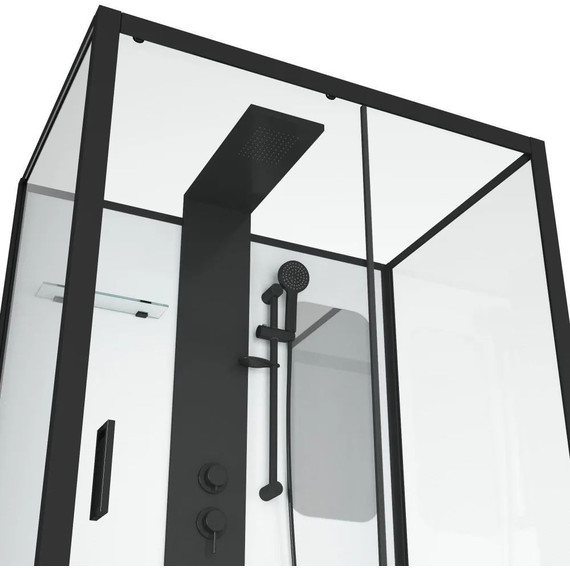 Душевое кабина Grossman Elegans 120x80 см GR252Q, чёрный/прозрачное - фото 3