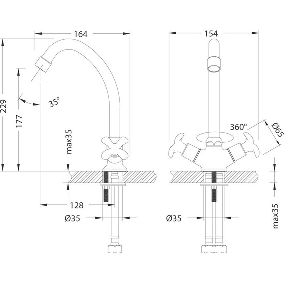 Смеситель для кухни Lemark Flora LM0104C - фото 2