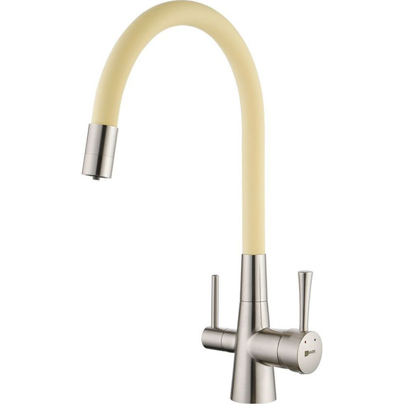 Смеситель для кухни Lemark Comfort LM3075BN-Beige, бежевый/никель - фото 