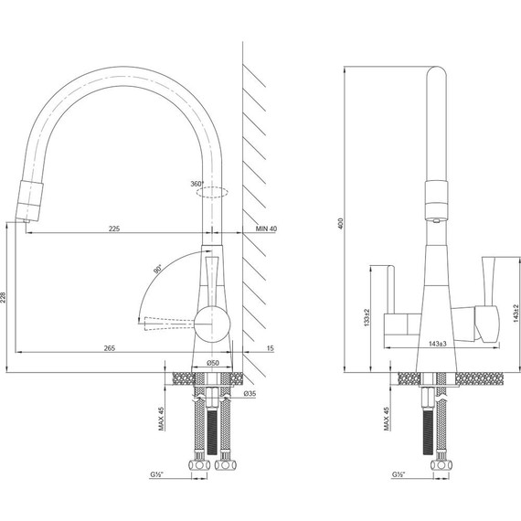Смеситель для кухни Lemark Comfort LM3075BN-Beige, бежевый/никель - фото 2