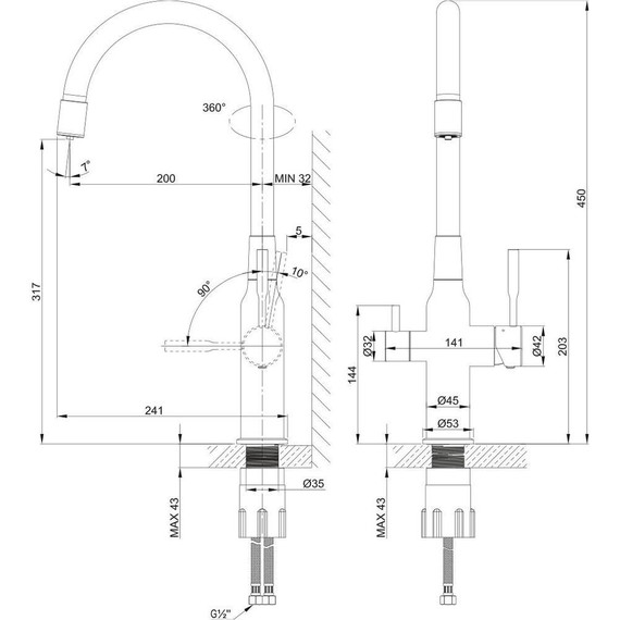 Смеситель для кухни Lemark Expert LM5083S-Gray, серый/сталь - фото 2
