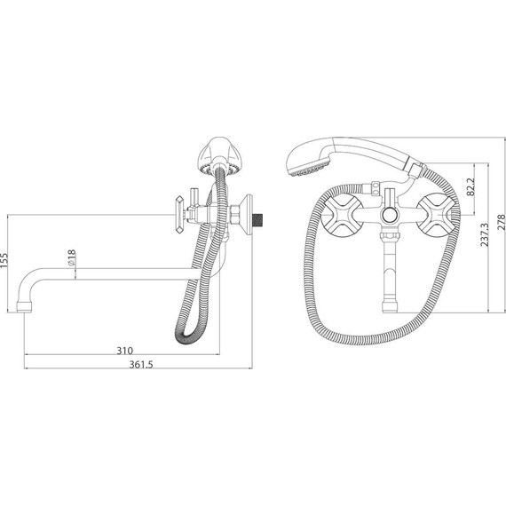 Смеситель для ванны Lemark Promotion LM6051C - фото 2