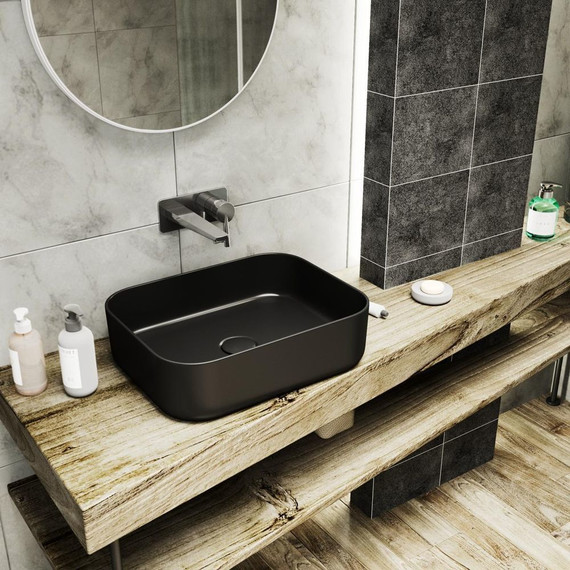 Раковина-чаша Point Меркурий 50 см PN43832BM, чёрный матовый - фото 3