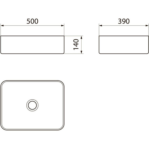 Раковина-чаша Point Меркурий 50 см PN43832BM, чёрный матовый - фото 5