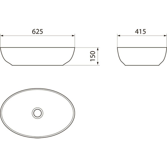 Раковина-чаша Point Сатурн 63 см PN43901 - фото 5