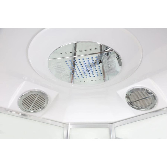 Гидробокс Niagara Ultra NG-307-01L 120x80 см, хром/прозрачное/матовое (безсиликоновая сборка) - фото 5