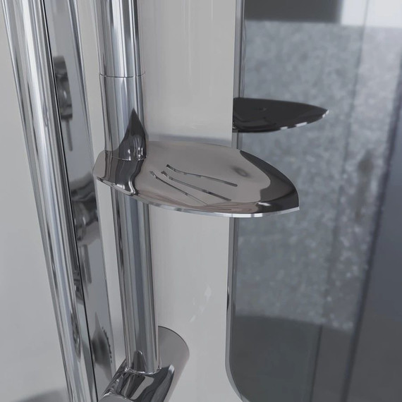 Гидробокс Niagara Ultra NG-310-01L 120x80 см, хром/прозрачное/матовое (безсиликоновая сборка) - фото 6