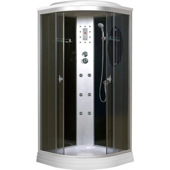 Гидробокс Niagara Ultra NG-5012-01 120x120 см, хром/тонированное - фото 2