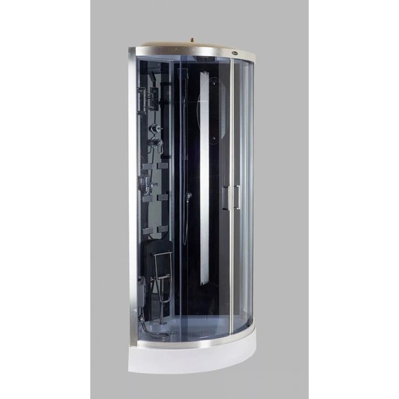 Гидробокс Niagara Ultra NG-901-01 90x90 см, хром/тонированное (безсиликоновая сборка) - фото 3