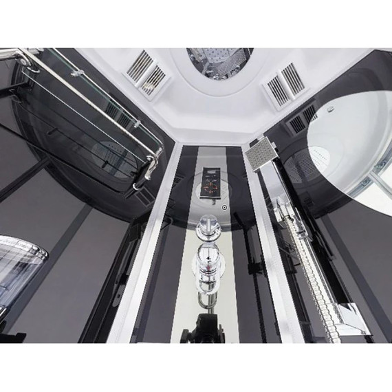 Гидробокс Niagara Ultra NG-901-01 90x90 см, хром/тонированное (безсиликоновая сборка) - фото 11