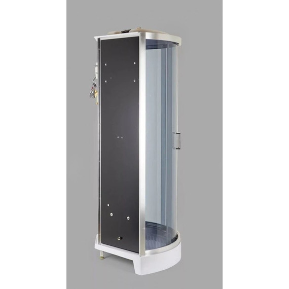 Гидробокс Niagara Ultra NG-902-01 100x100 см, хром/тонированное (безсиликоновая сборка) - фото 5